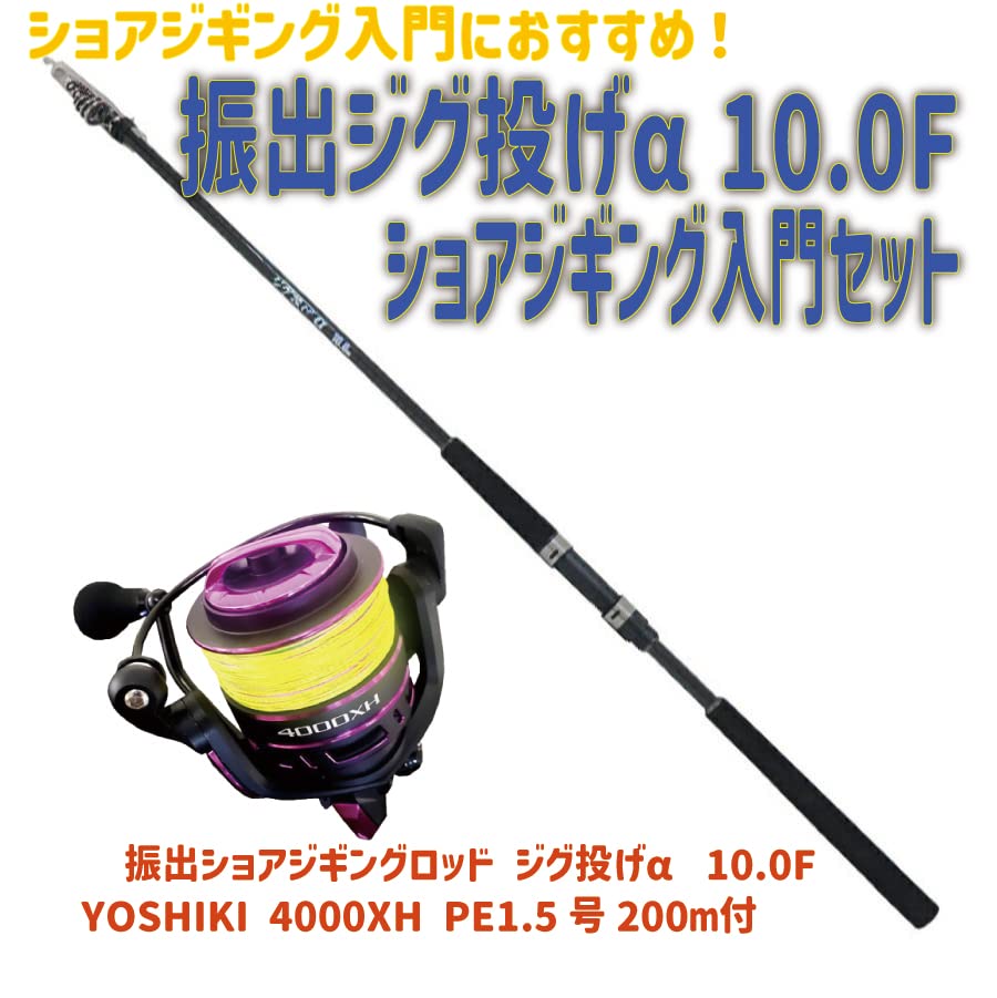 Amazon.co.jp: おり釣具 振出 ジグ投げα 10.0F ショアジギングセット 