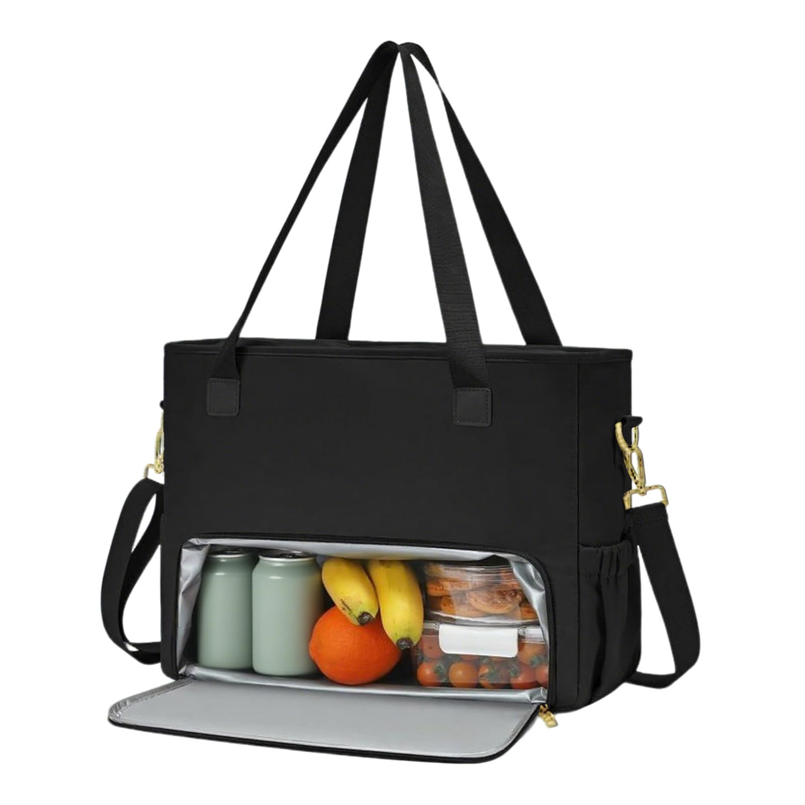 Borsa Da Lavoro Con Scomparto Per Il Pranzo | Borse da Lavoro per Computer Donna | Borsa a Capienza Grande con Traversina per Spiaggia Viaggio Campeggio | Per Insegnanti Infermieri Studenti Universita