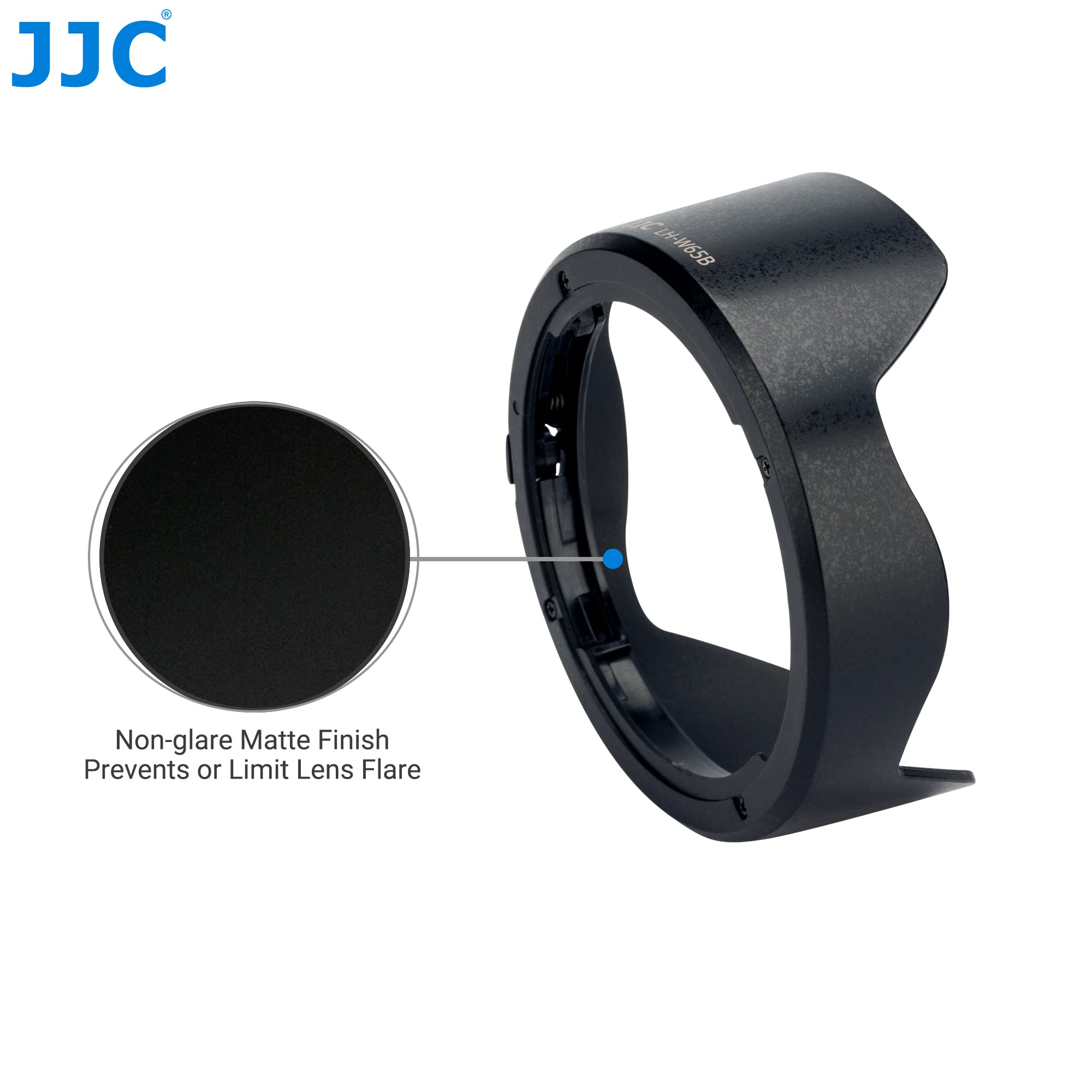 JJC Pare-Soleil de Rechange pour Canon EW 65B pour Objectif Canon RF 24 mm f/1.8 Macro is STM, Objectif Canon EF 24 mm f/2.8 is USM et Objectif Canon EF 28 mm f/2.8 is USM.