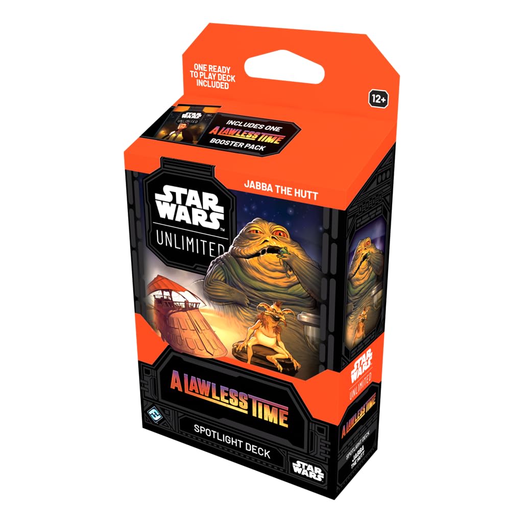Asmodee Star Wars: Unlimited TCG A Lawless Time Jabba the Hutt SPOTLIGHT DECK, Ready-to-Play 50-Card Deck + Booster Pack - Image 2