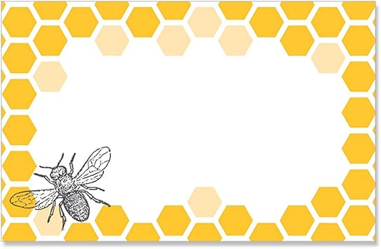 Bumblebee and Honeycomb Enclosure Cards or GiftTags - 3-1/2 x 2-1/4 50