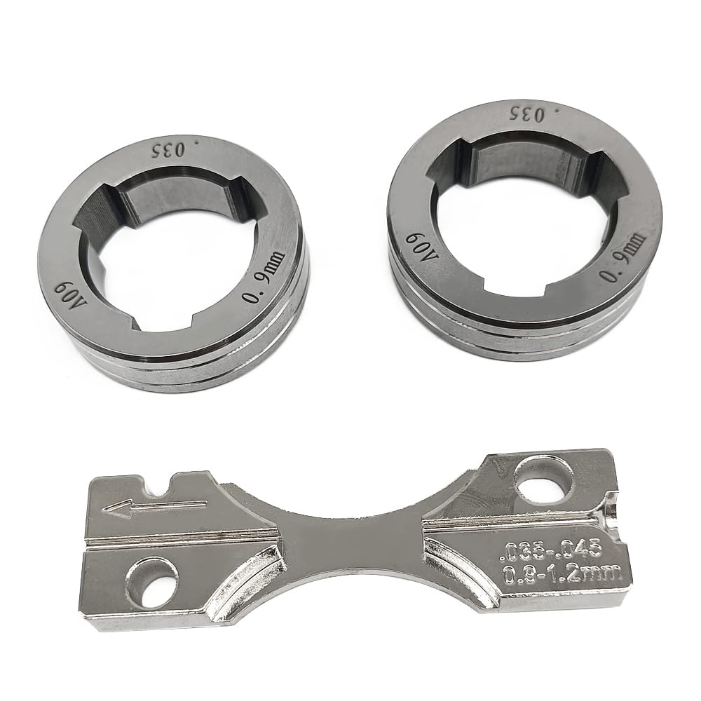 Zestaw rolek z litego drutu 0,35 cala V-Groove pasuje do Lincoln Power MIG 216 255XT 350MP spawarka MIG do zasilania 25M LF-72 LN-15 LN-25 PRO podwójny podajnik drutu zasilającego zamiennik