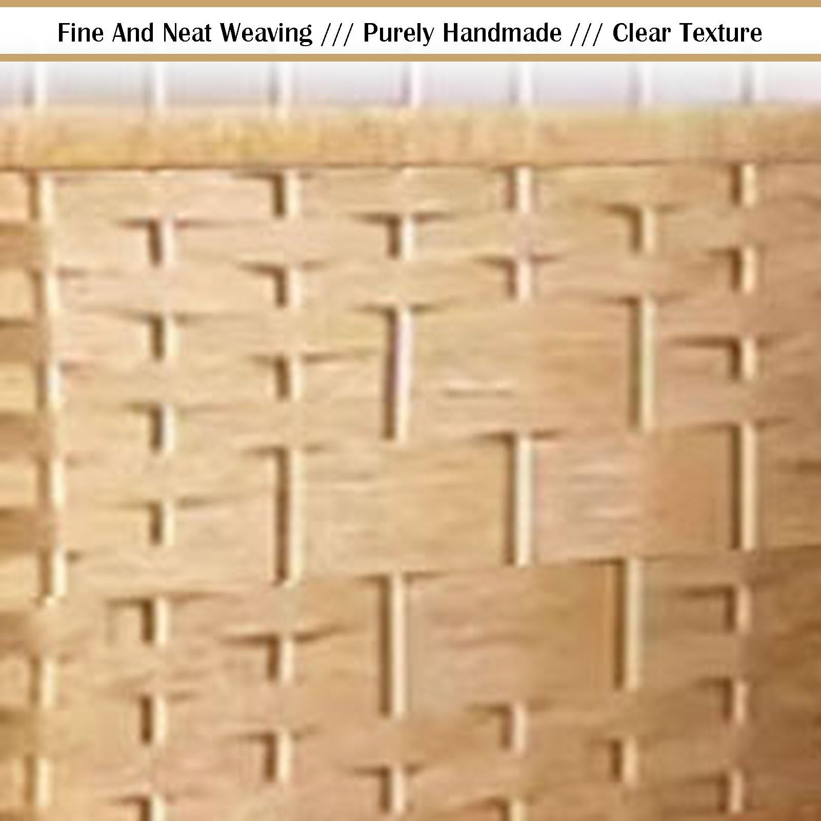 Cloison de séparation courte pliable en bois à 6 panneaux en rotin pour salon, bureau, dortoir (blanc, 50 x 30 cm)
