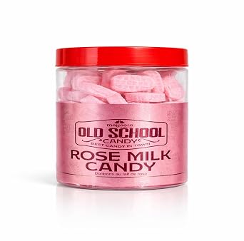 Mayoora Old School Rose Milk Candy 300g Classic Hard Candy with Sweet Rose Milk Flavor, Traditional Indian Candy