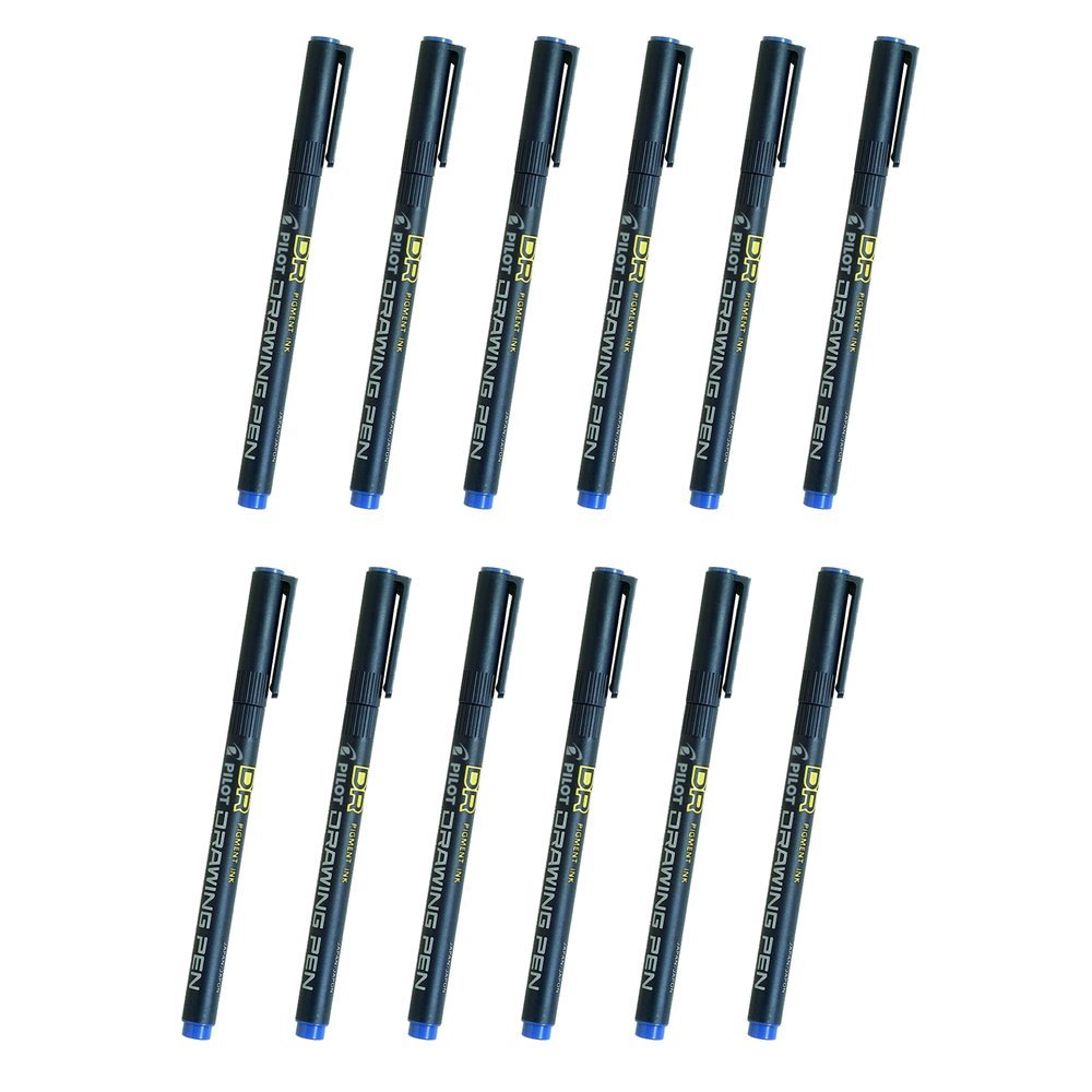 Pilot Drawing Pen Medio Blu 12pezzo(i) penna tecnica