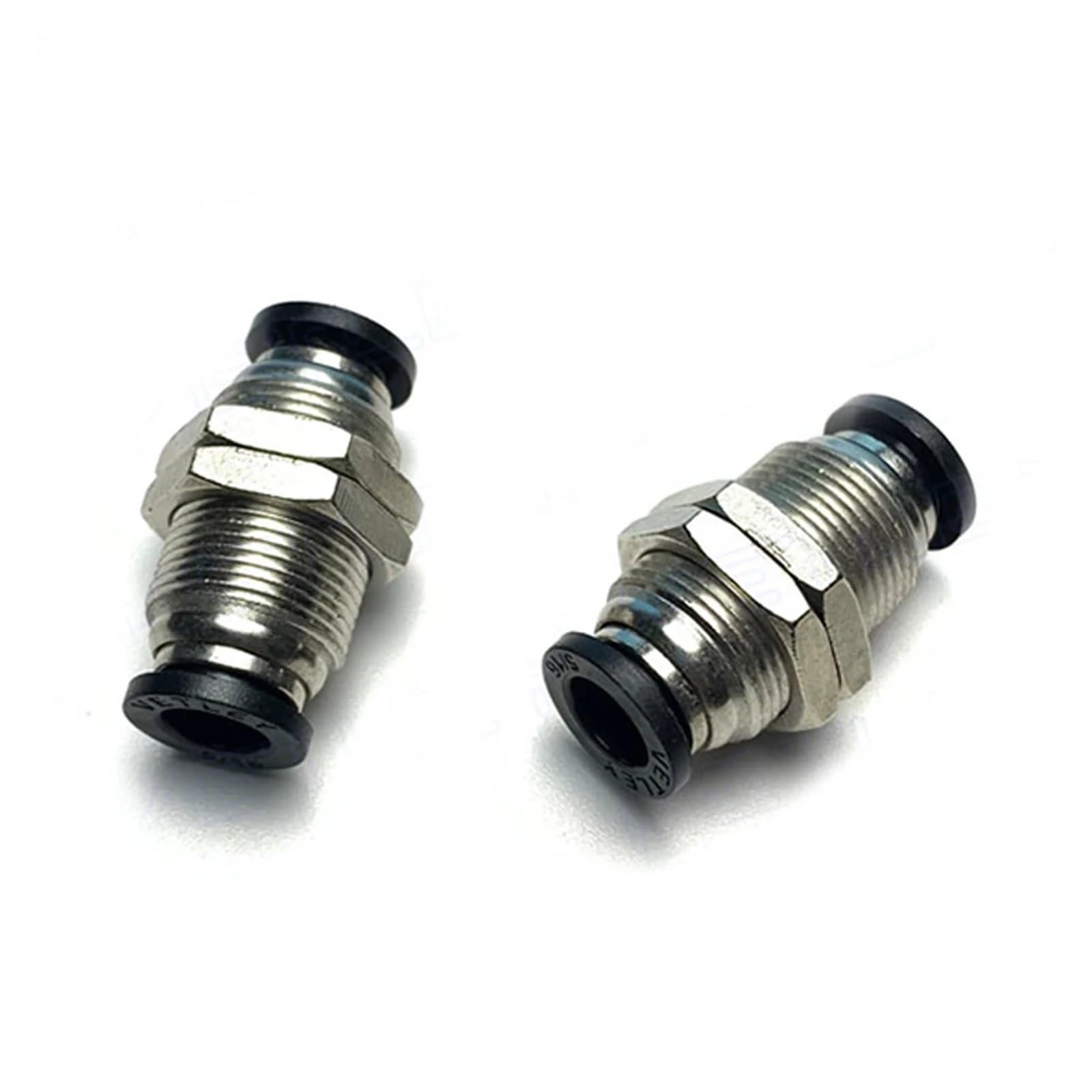 PM PLM paratia gomito diritto attraverso piastra connettore rapido pneumatico tubo PMM pollici 5/32 "1/4" 5/16 "3/8" 1/2 "PU tubo aria (PLM-1l4)