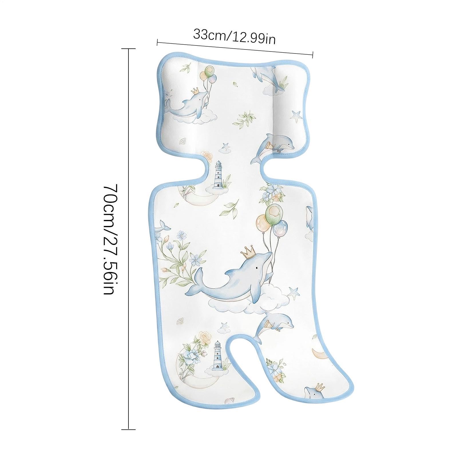 Almohadilla de enfriamiento para cochecito - Hardware suave que absorbe la humedad de 27,56 pulgadas, componente de control de temperatura portátil | Accesorio de higiene ligero Vecindario Pa