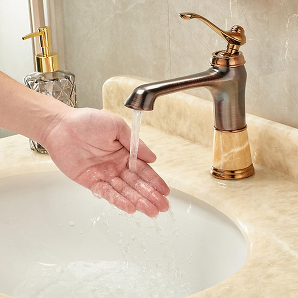 Robinet en laiton Bowlder Crane pour lavabo et évier de bain rétro