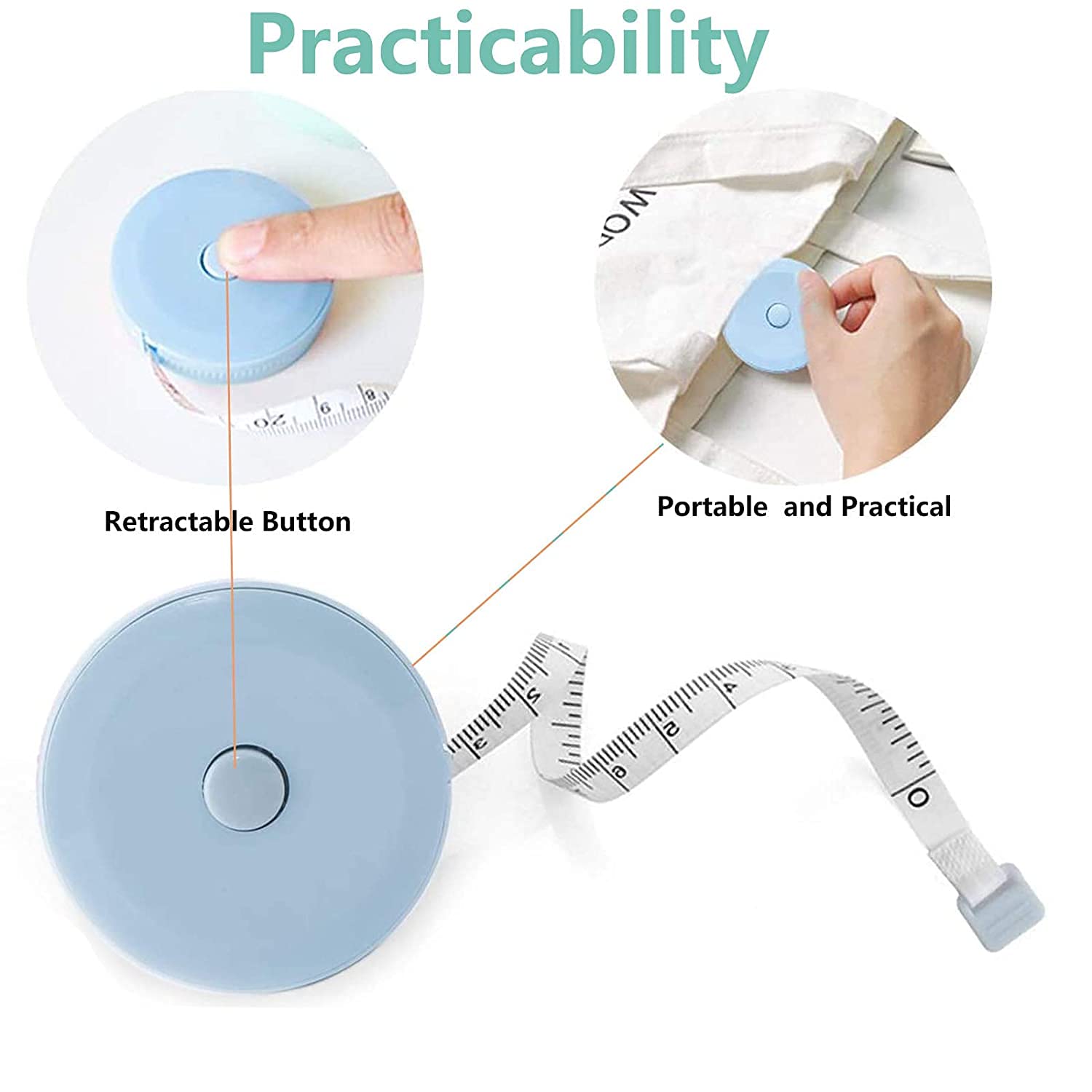 Lot De 2 Règles De Esure Du Corps De 305 C - Ini ètre Ruban à