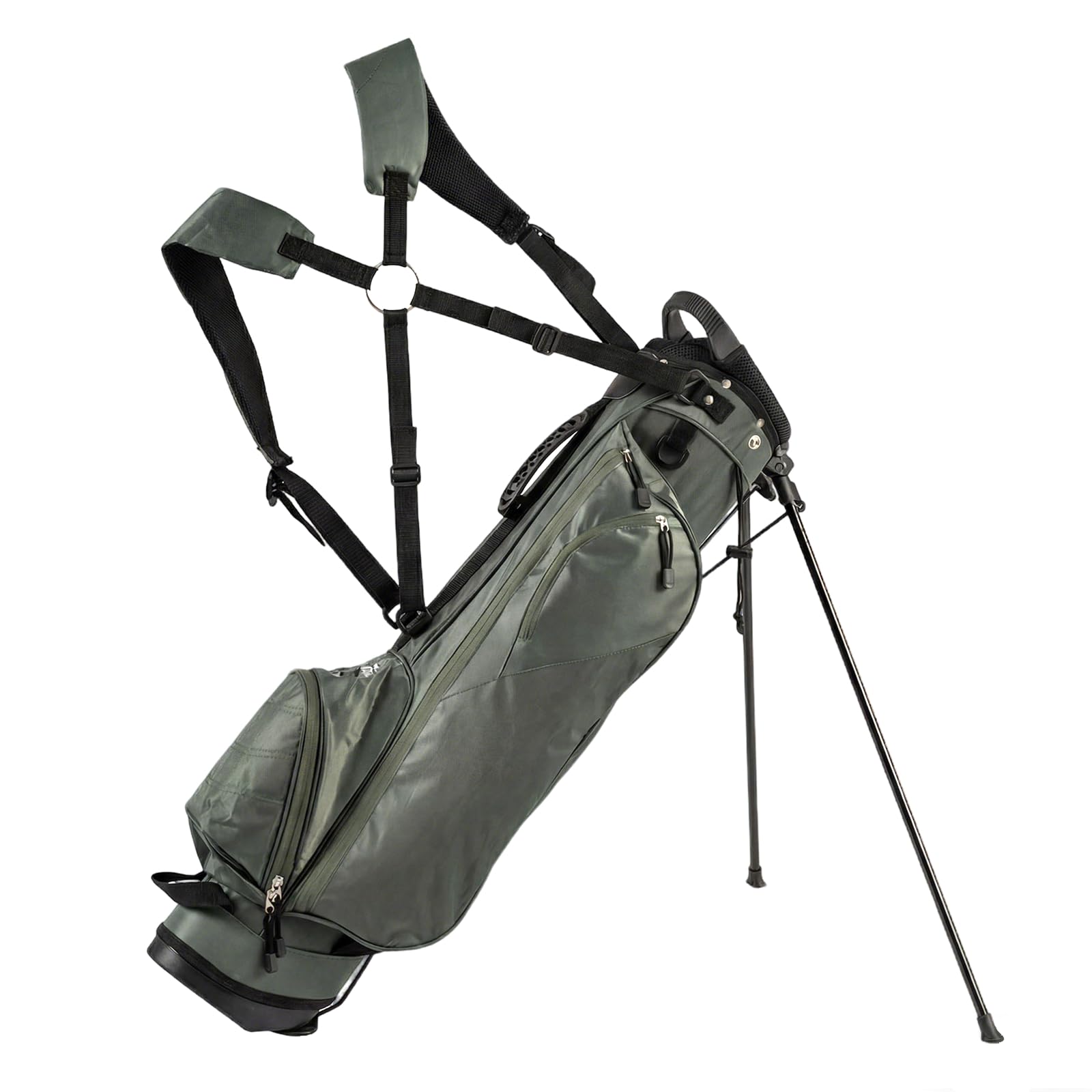 GYMAX Borsa da golf professionale, con divisore a 4 vie, 4 tasche portaoggetti e tracolla regolabile, borsa da golf impermeabile per uomini e donne