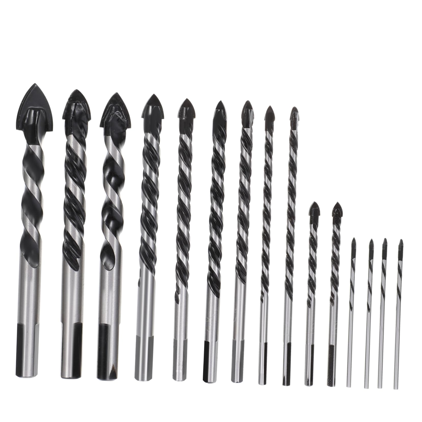 ARTIBETTER Concrete Drill Bit Set 15pcs Multi-Function Drill Bits for Cement Tile Brick Ceramic Marble Stable Drilling Smooth Chip Removal