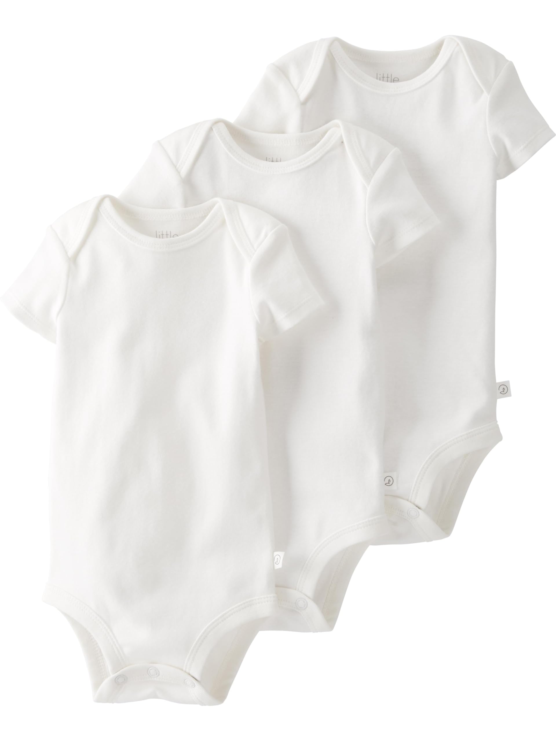 little planet by carter's Unisex Baby 3-pack Short Sleeve Bodysuits Made With Organic Cotton