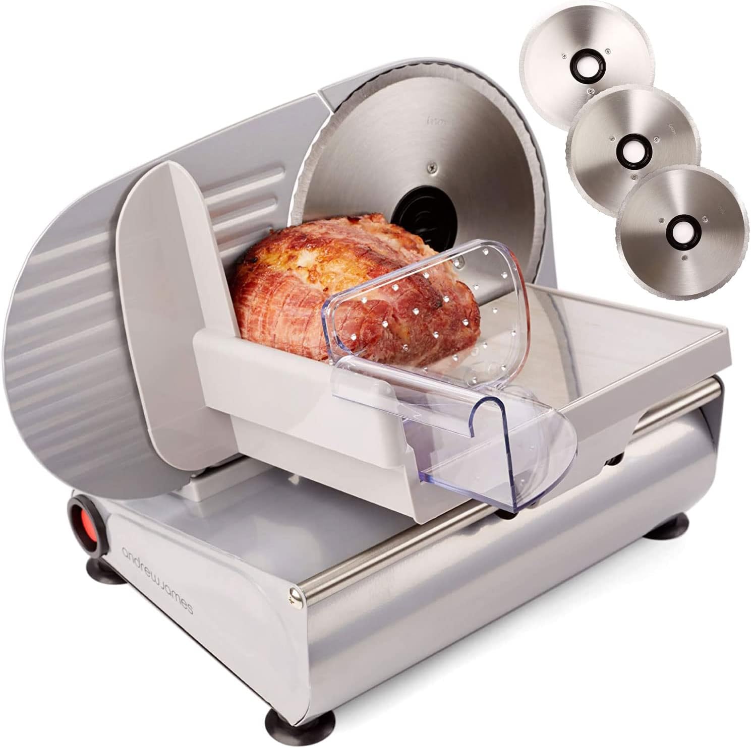 Andrew James Meat Deli Slicer Electric Cutter for Bread Meat Cheese