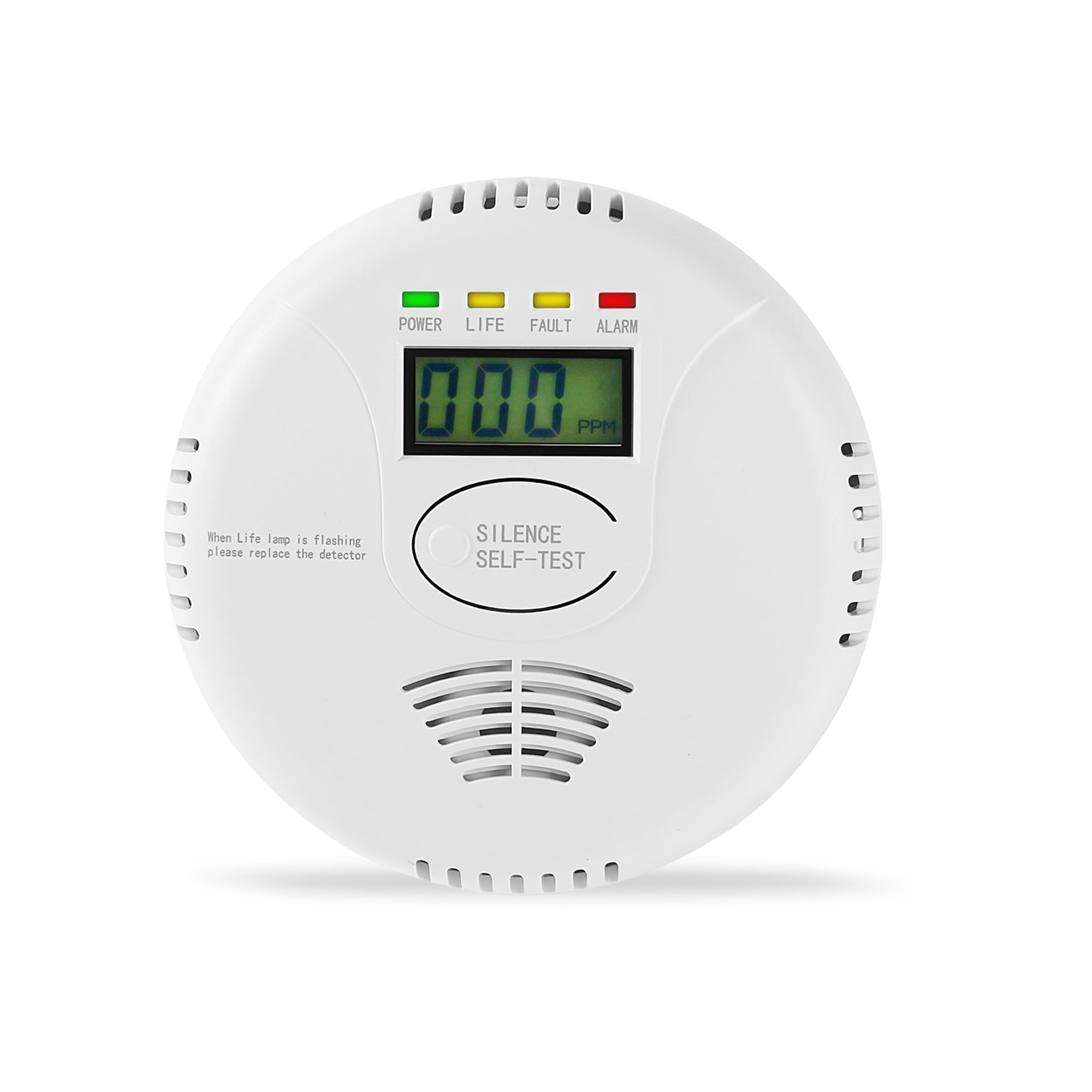 Carbon Monoxide Detectors Battery Powered, AGSMXSYG Carbon Monoxide Alarm with Digital Display, CO Detector Alarms Monitor Battery Operated for Home,RV & Kitchen