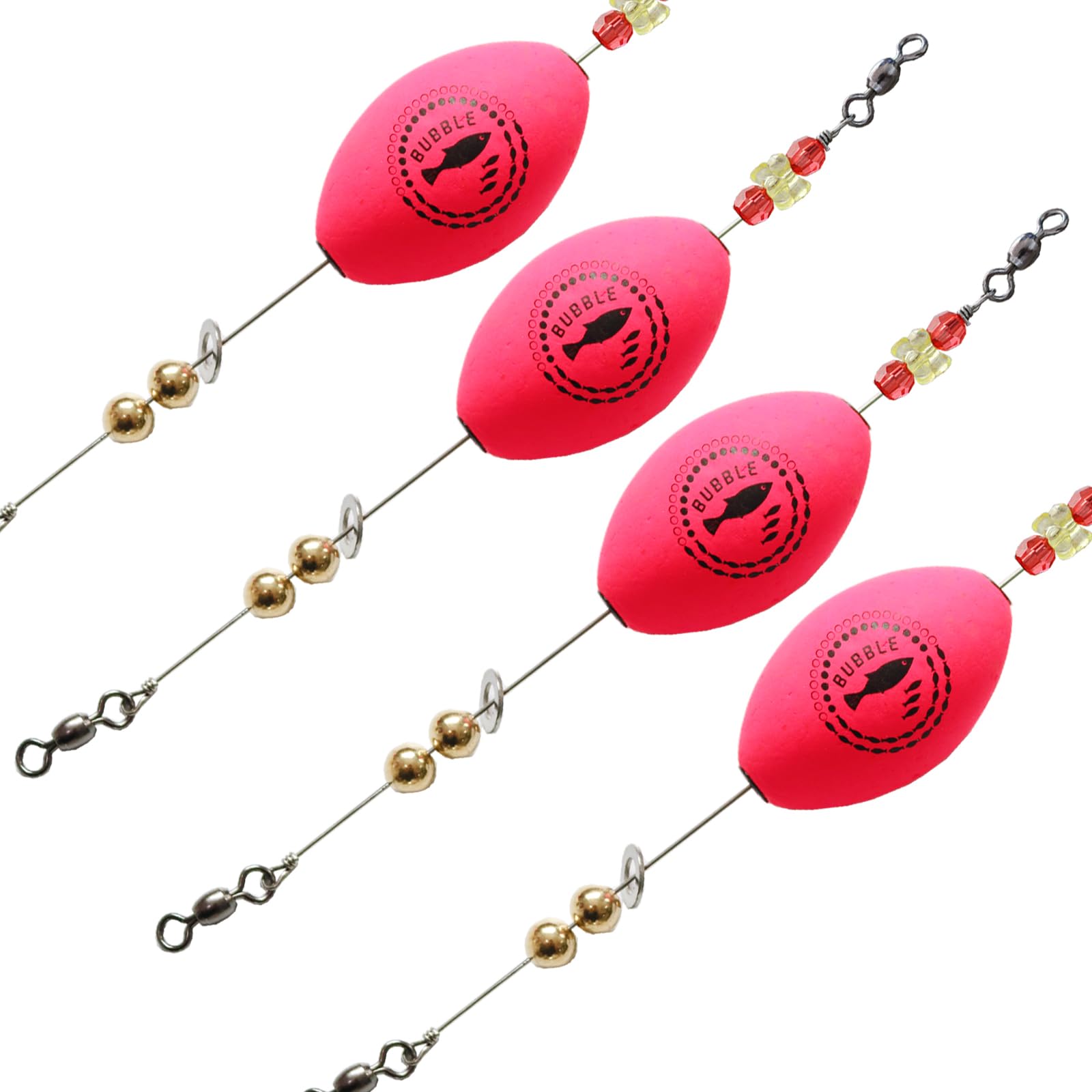 Popping Corks Floats for Saltwater Inshore Fishing Bobber 4pcs Rattle Rig Weighted Oval Popper Redfish Speckled Trout