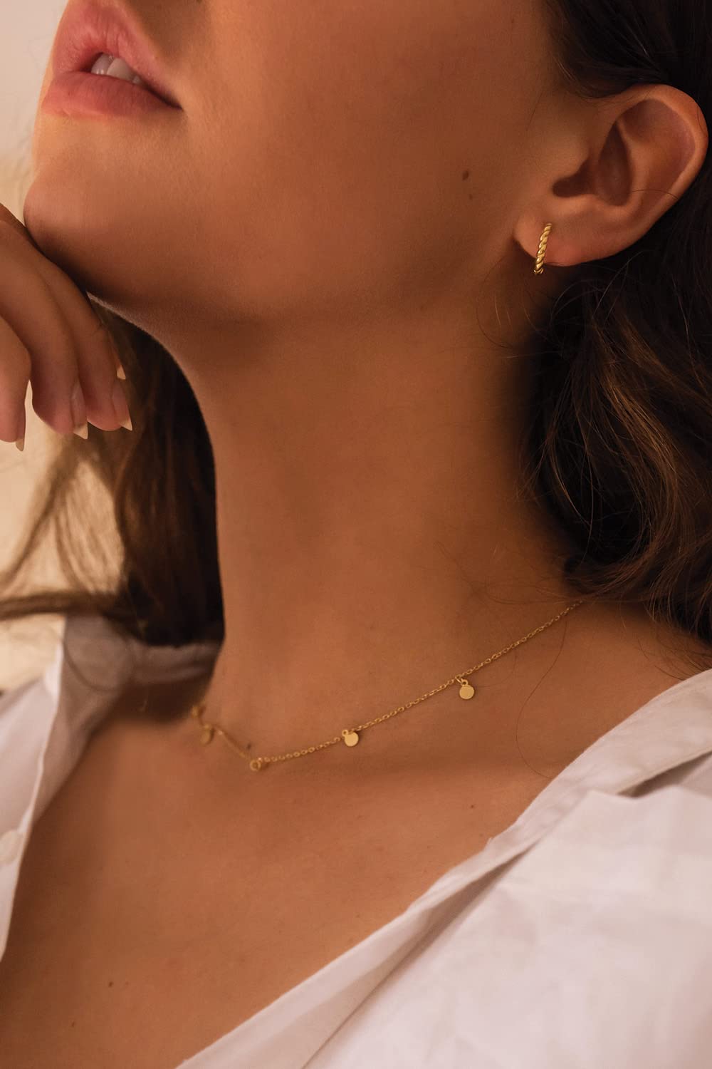 Orecchini a cerchio minimalistici Huggie, piccoli orecchini a cerchio in argento, 14 mm, orecchini semplici, piccoli orecchini a cerchio, piccoli orecchini bohémien