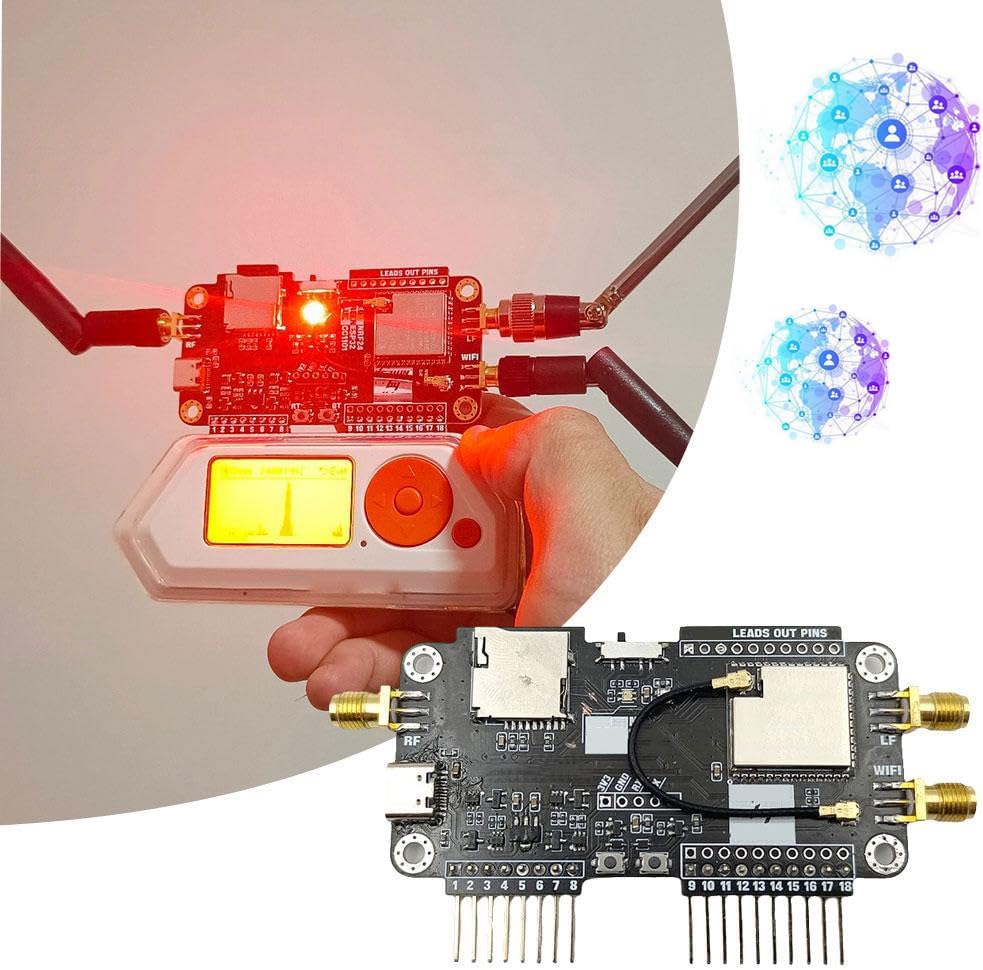 For Flipper Zero Modification Module,2.4G Module Expansion Support Nrf Sniffer/Mousejacker,for Flipper Zero Cc1101 Module, Wifi Multiboard Development Board for Flipper Zero Attachment Accessory