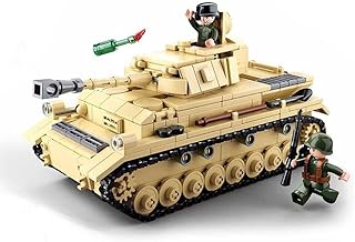 DAHONPA Panzer-Ⅳ Tank Small Army Building Block(543 PCS),WW2 Military Historical Collection Model with 3 Soldier Figures,Toys Gifts for Kid and Adult.