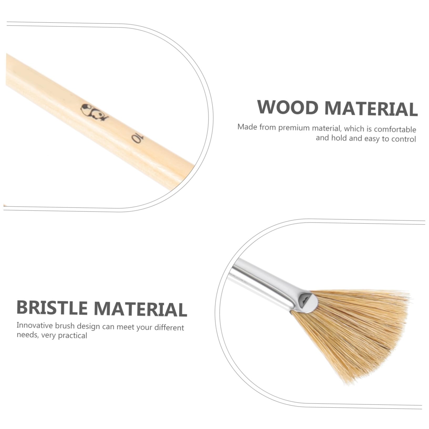 Lurrose Kit De 4 Pinceaux Aquarelle Portables Multifonctions Design Ergonomique Résistant À Lusure pour La Pratique Artistique Quotidienne Et Les Projets Scolaires 6 Pièces X 4