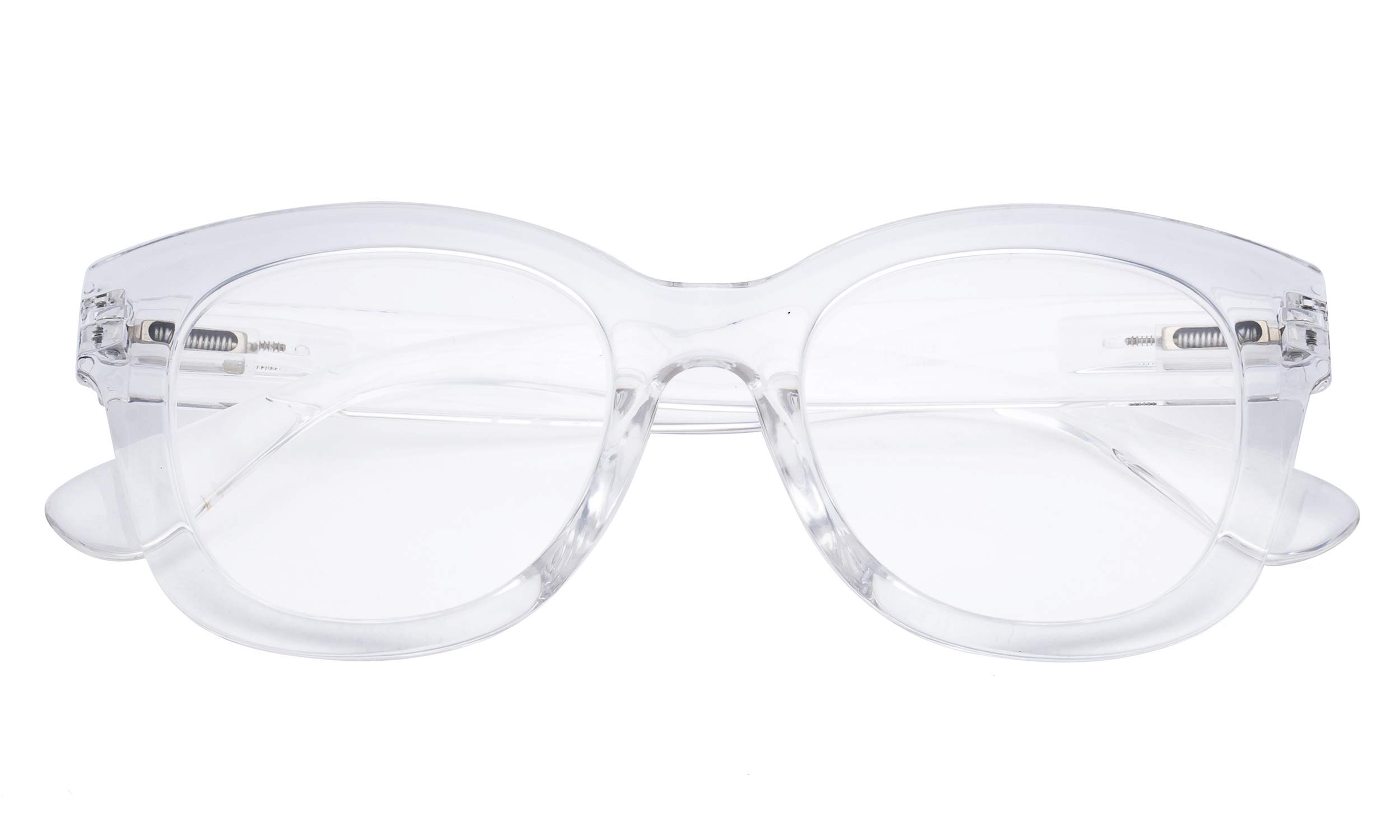 Eyekepper Oversized Reading Glasses - Retro Readers for Women Reading - Transparent Frame +4.00 - Image 2