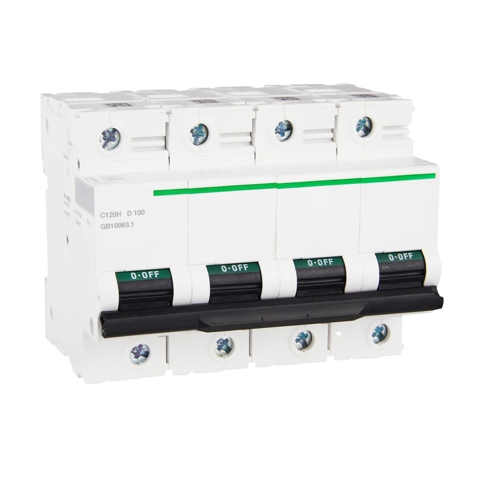 Disyuntor C120, 100A, 4P, 10KA, protección contra sobretensiones, interruptor de seguridad eléctrico para uso doméstico e industrial, dispositivo de interrupción de circuito fiable