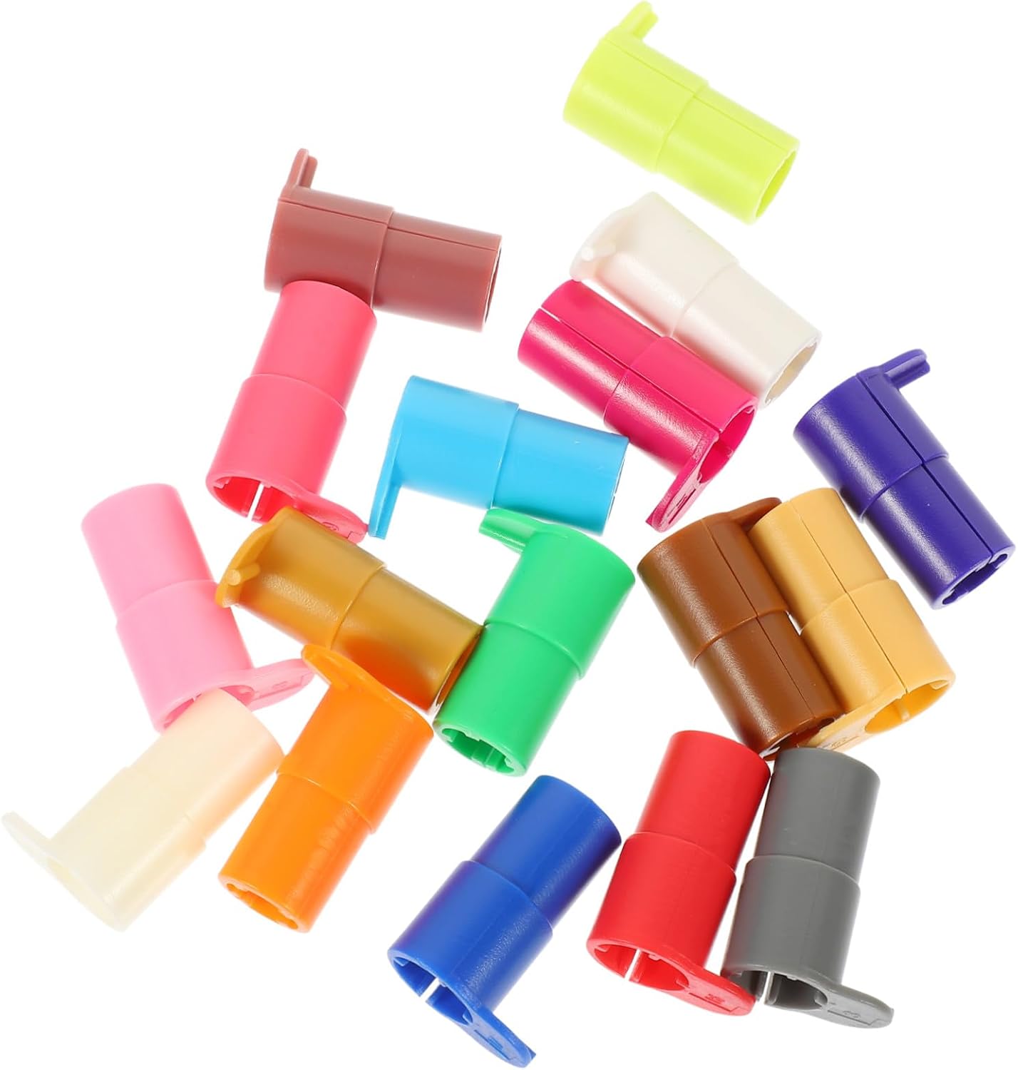 Uonlytech 17-Piece Cutting Machine Pen Adapter Set Compatible with Cricut Maker Plastic Replacement Caps for Crafting for DIY Projects and Scrapbooking