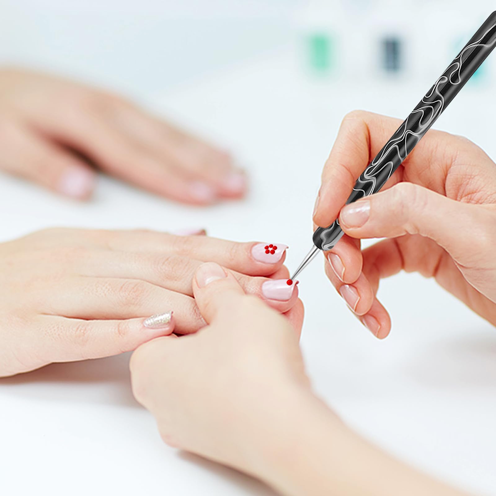 5 sztuk Nail Design Dotting Tools Nail Art Narzędzie do zdobienia paznokci Pędzel Punkty Pędzel Kropka Pisak Marbleizing Narzędzie do Marbleizing Narzędzie do manicure