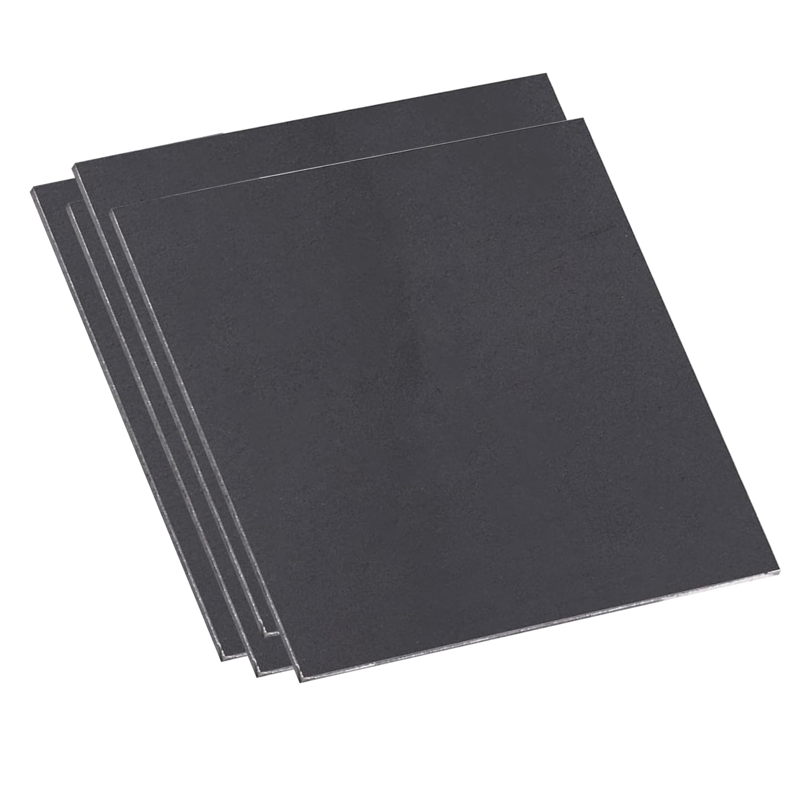 4 Stück Warmgewalzte Stahlplatte 152x152x2 mm Reparaturblech Einschweißblech Blechplatte schweißbare Bodenplatte für Metallschweißen