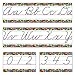 Stained Glass Alphabet Line Zaner-Bloser Cursive Cut Out