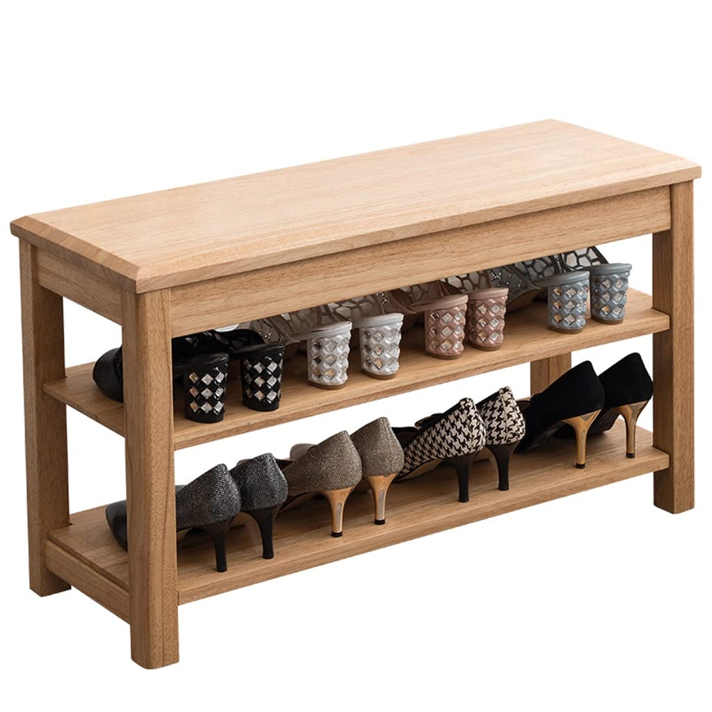 WDSOPK Ottomans Shoe Rack Bench Home Multi-Layer Storage Shelf Shoe Stool Entrance Change Shoe Stool Suitable For Porch Corner Corridor Footrest Stool,B（A）