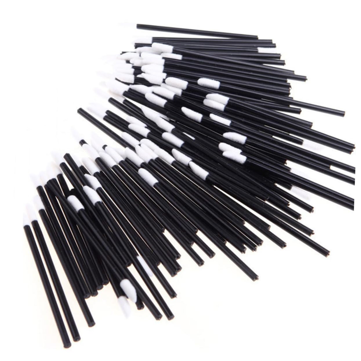 WEKADRIN Makeup Tool Kit 50pcs Lip Brush for Lipstick Disposable Lip Brush Applicator Flocked Sponge for Lipstick Lip Gloss