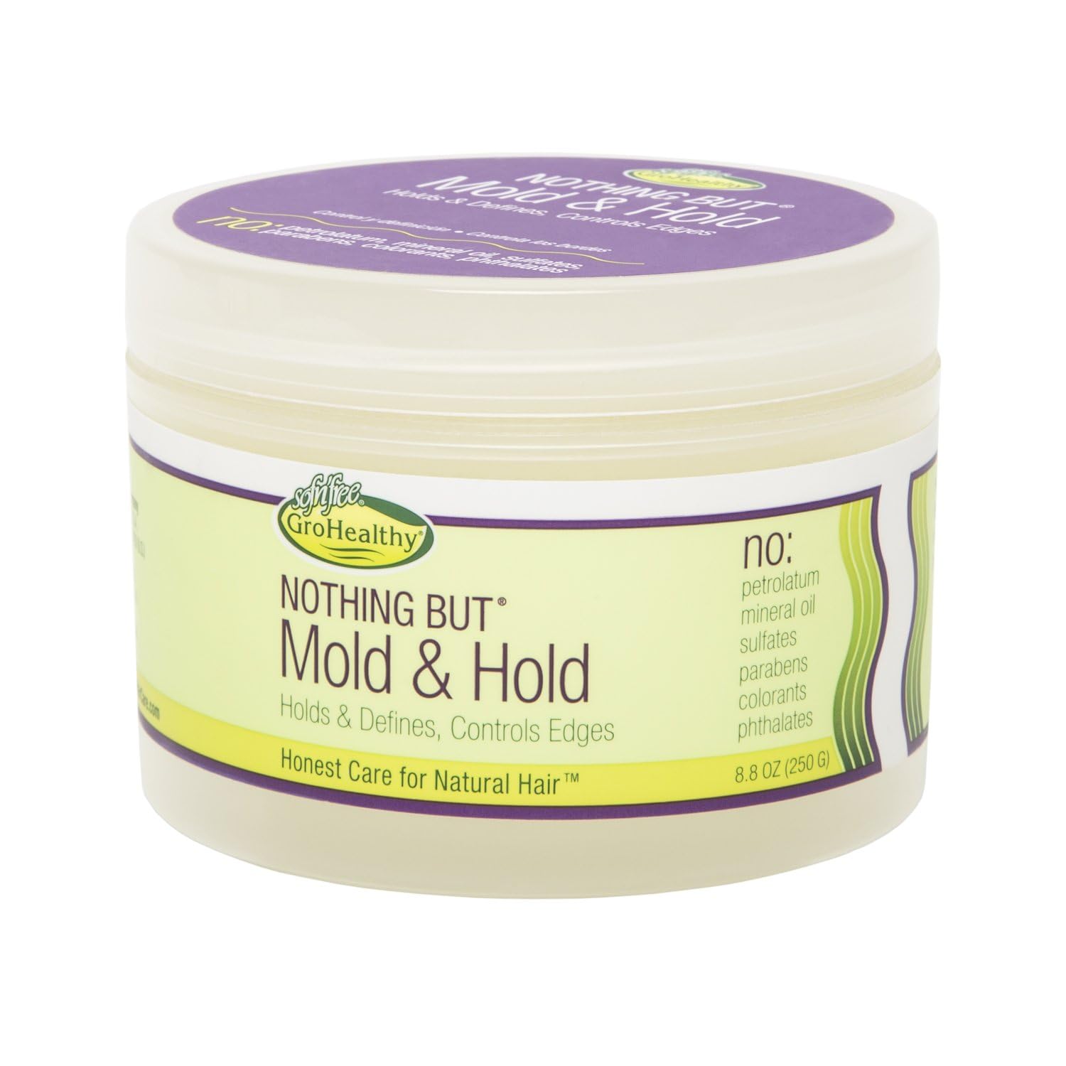 NOTHING BUT Mold & Hold - Gentle Non-Irritating Sulfate-Free Wax-Free Hold and Definition for All Types of Curly, Healthy, Natural Hair, 8.8 oz (Pack of 1)