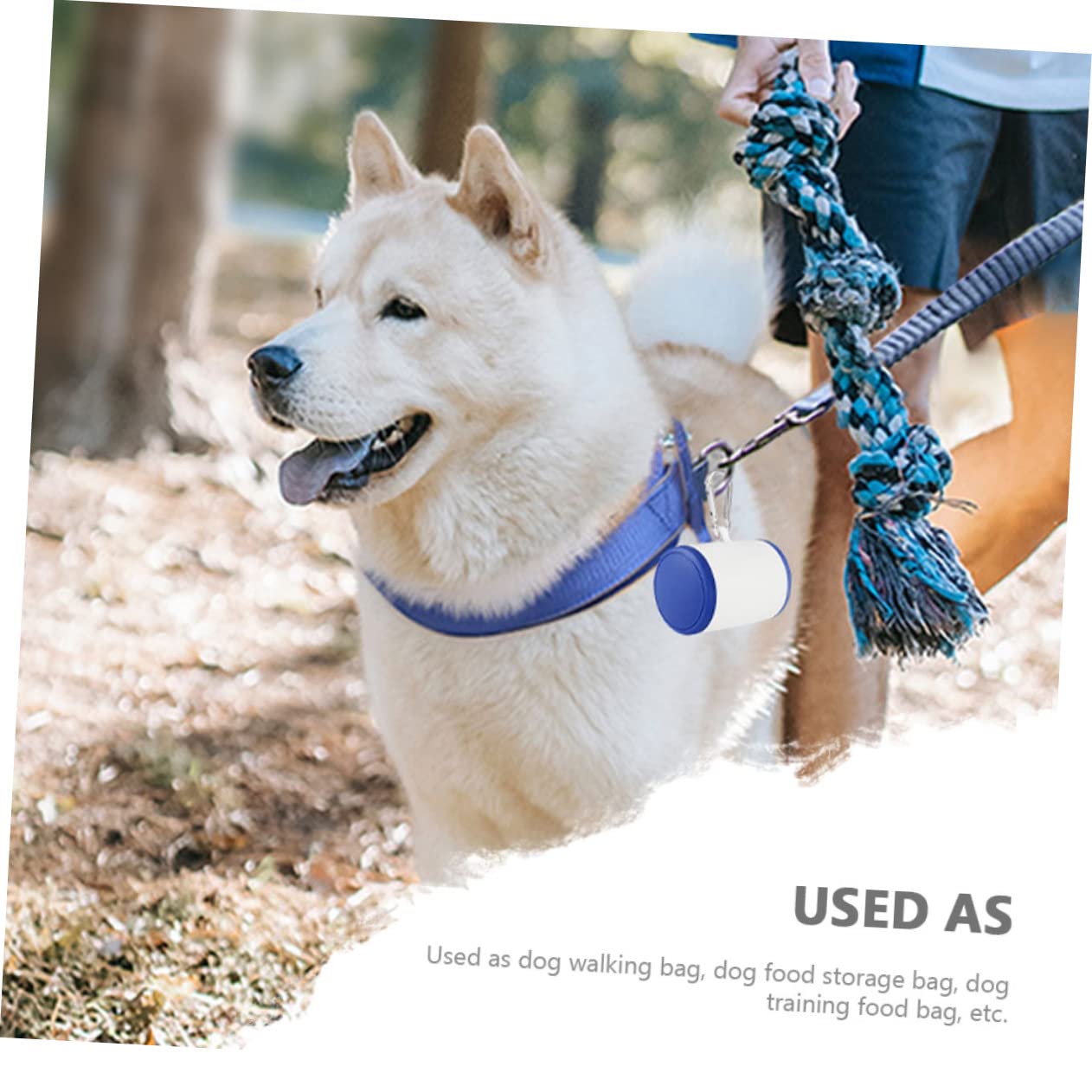 INOOMP 4 Stück Snack-Tasche Hund Halter für Haustierkotbeutel Spender für Haustiermüllbeutel Outdoor-Futterbeutel für Haustiere Hündchen Leine Kettenblatt Aufbewahrungskiste pp