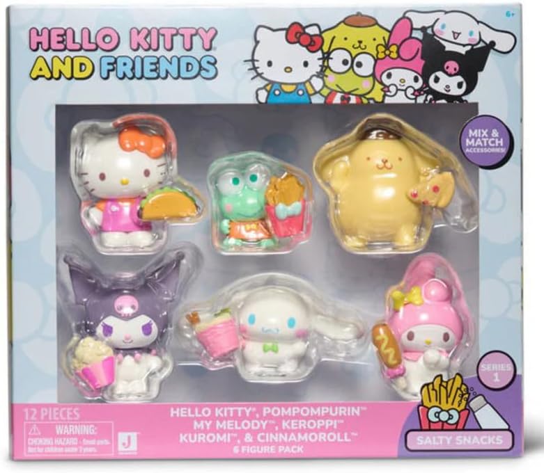 Hello Kitty & Friends: Salty Snacks - 6 Figure Pack (Series 1)