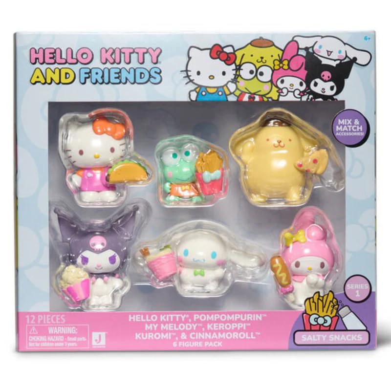Amazon.com: Hello Kitty & Friends: Salty Snacks - 6 Figure Pack