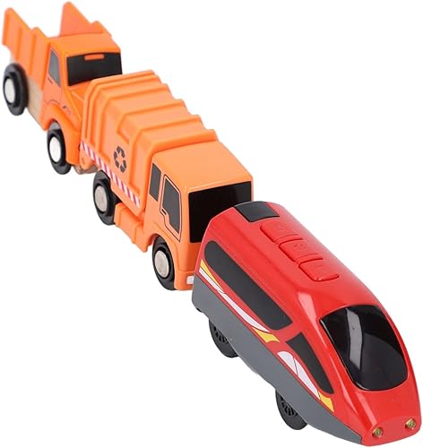 Miniatura 7 de 3pcs Locomotive Train Toys Battery Operated Magnetic Design Powerful Engine with Manual and Electric Modes, Suitable for Children Toys, Ideal Gift