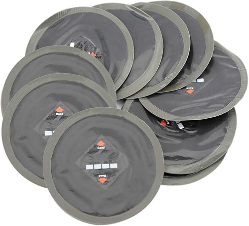 Qiilu Parche de reparación de neumáticos, herramienta de reparación de neumáticos, 10 piezas de 3.543in, goma natural para reparación de neumáticos,