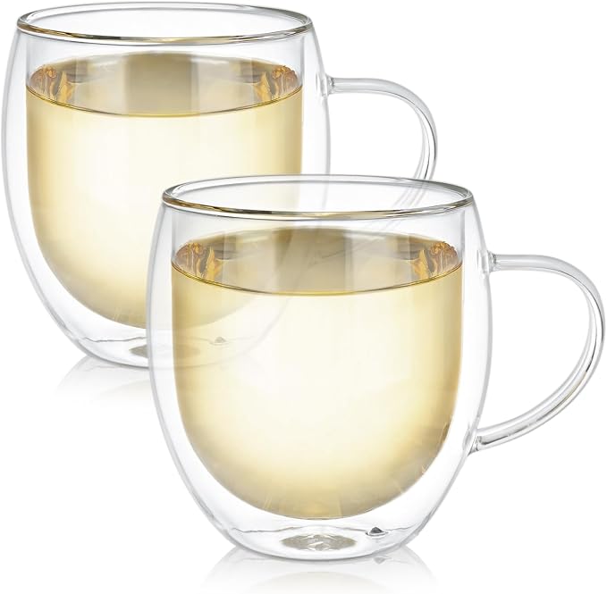 Juego de 2 Mugs de Vidrio Borosilicato Aislado 17 oz miniatura 7