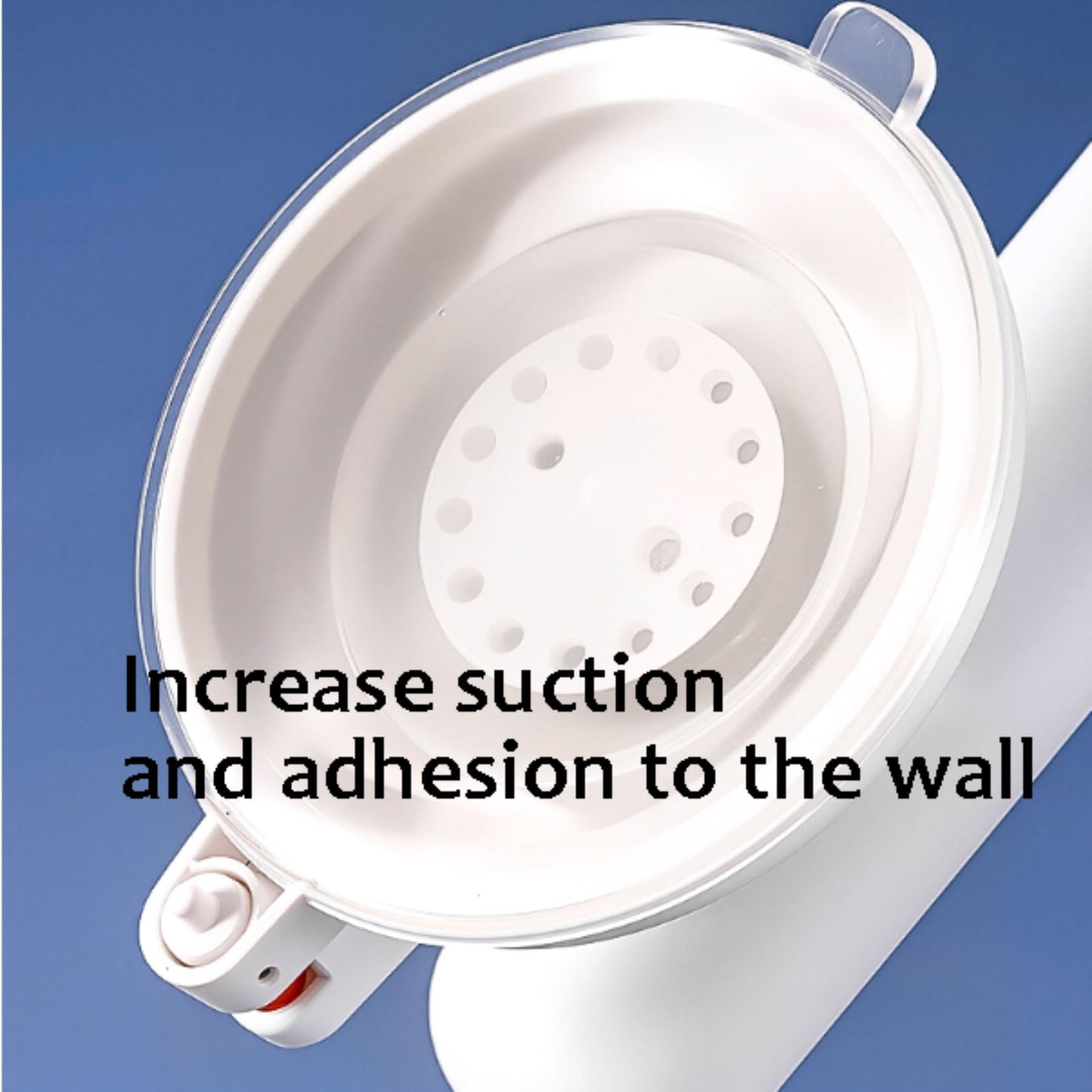 Sin esfuerzo Barra de agarre de plástico for baño for personas mayores, con ventosa for bañeras y duchas, sin necesidad de taladrar, 31 cm. ahorra espacio(White 2pcs)