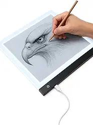 Prancheta para Desenho de Luz LED 4K USB com iluminação regulável - Mesa de Luz com 3 Níveis de Intensidade, Ideal para Desenho Técnico e Artístico, Infantil, Esboços, Tattoo, Caligrafia e Animação