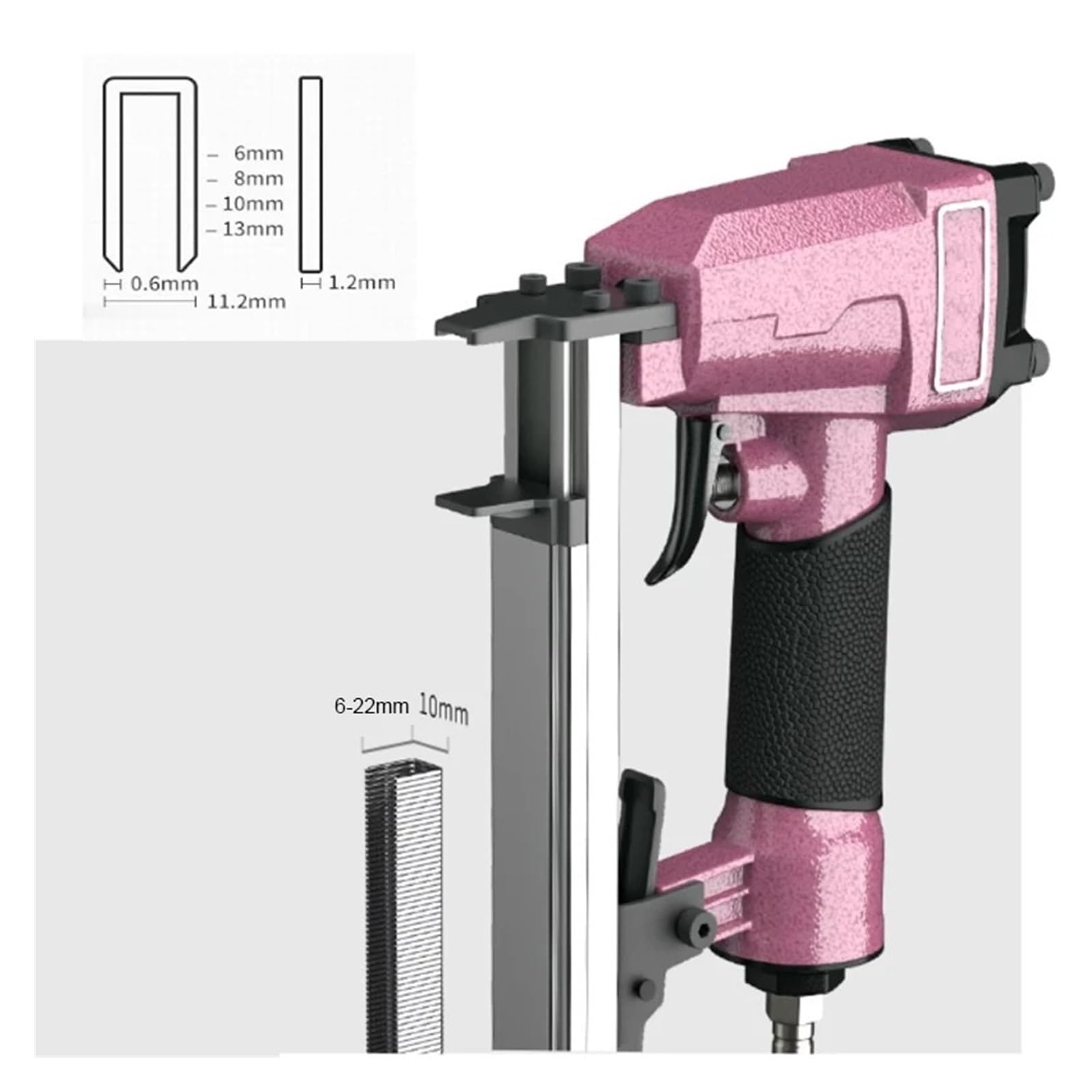Grapadora profesional para trabajos pesados Grapadora de tapicería 1022J, pistola neumática calibre 20, uso for muebles tapizado asientos coche