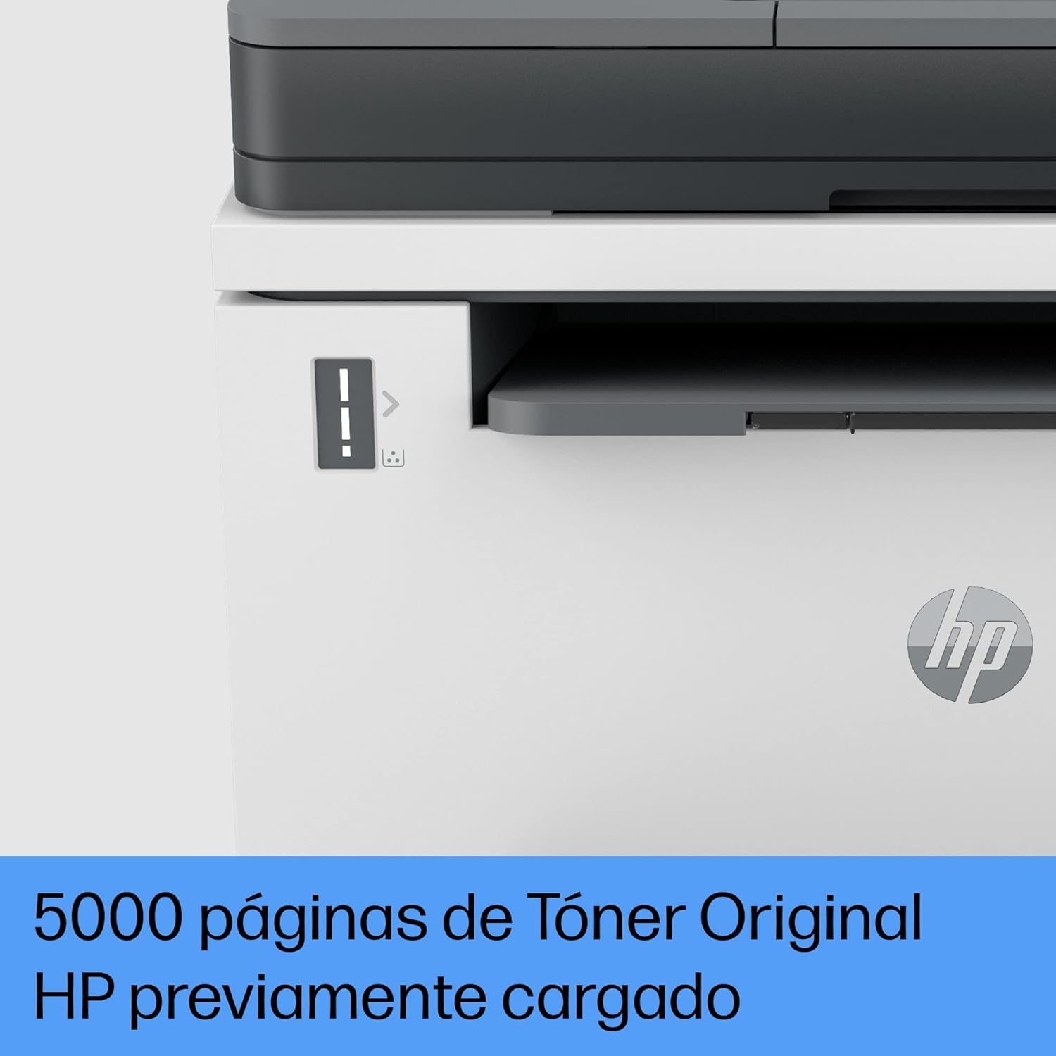 HP LaserTank 2604sdw, 381V1A, Impresora Monocromo Multifunción con Tóner Integrado de Recarga Rápida, Doble Cara Automática, 22 ppm, hasta 5000 Páginas, Escáner, Wi‑Fi, USB, Blanca
