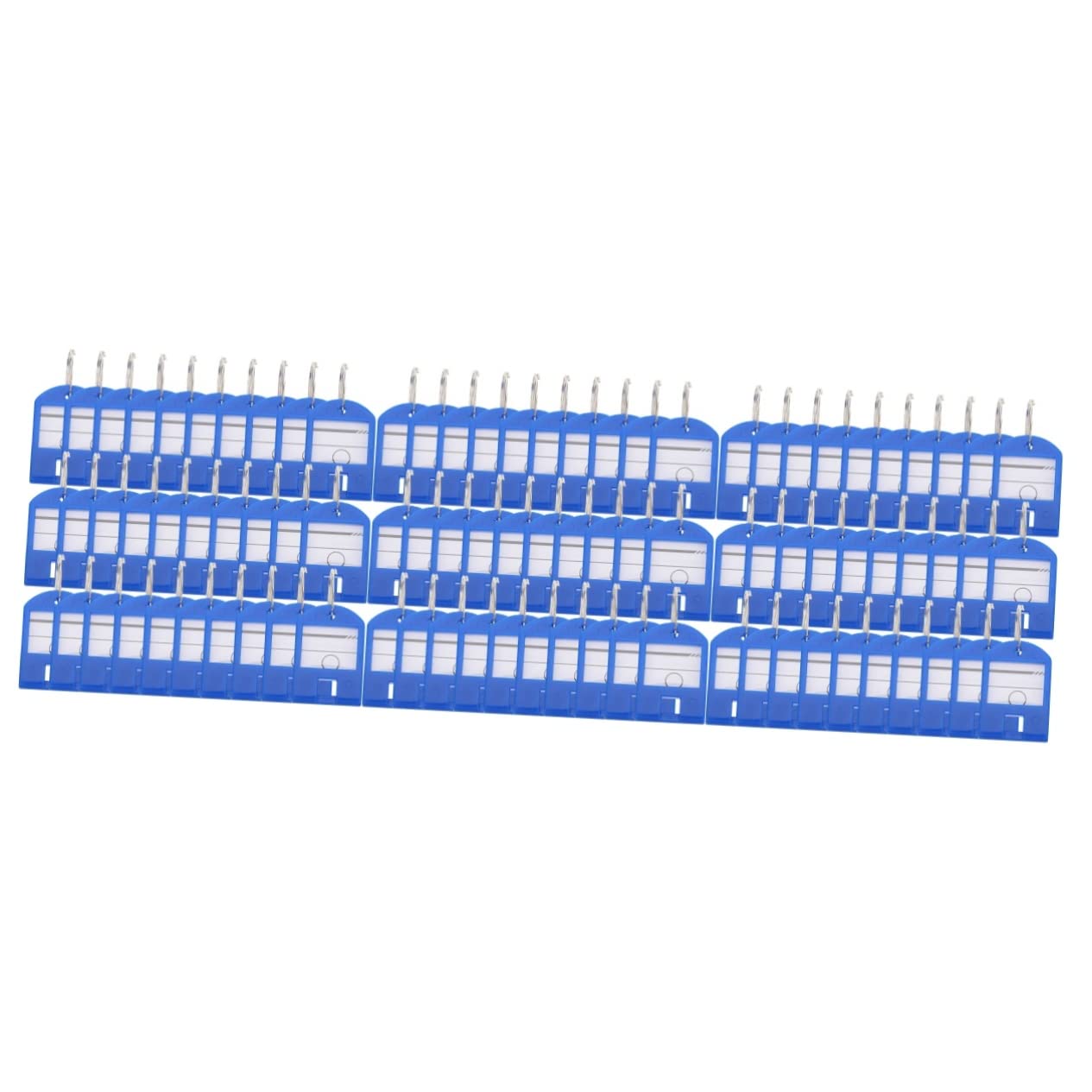 STOBOK 105pezzi Etichette Colorate Per Chiavi Con Anelli Tag Di Identificazione Per Organizzazione e Classificazione Delle Chiavi Facili Da Scrivere e Riutilizzabili