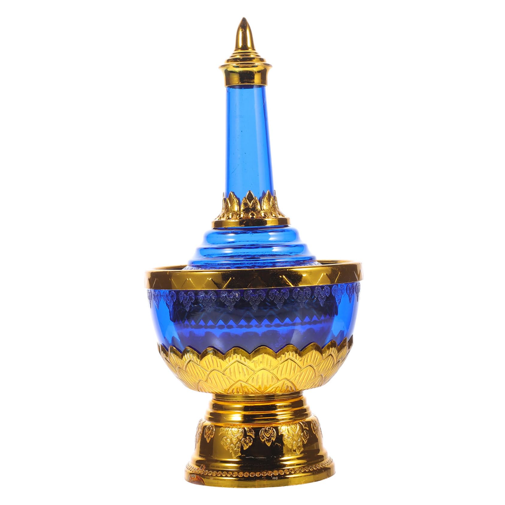 Garneck 1 Set Holy Water Cup Dripping Bottle Holy Water Offering Cup Buddha Offering Bowl Delicate Buddhism Cup Tabletop Wine Cup Home Goods Decor Tabletop Holy Cup Holy Mug Plastic Blue