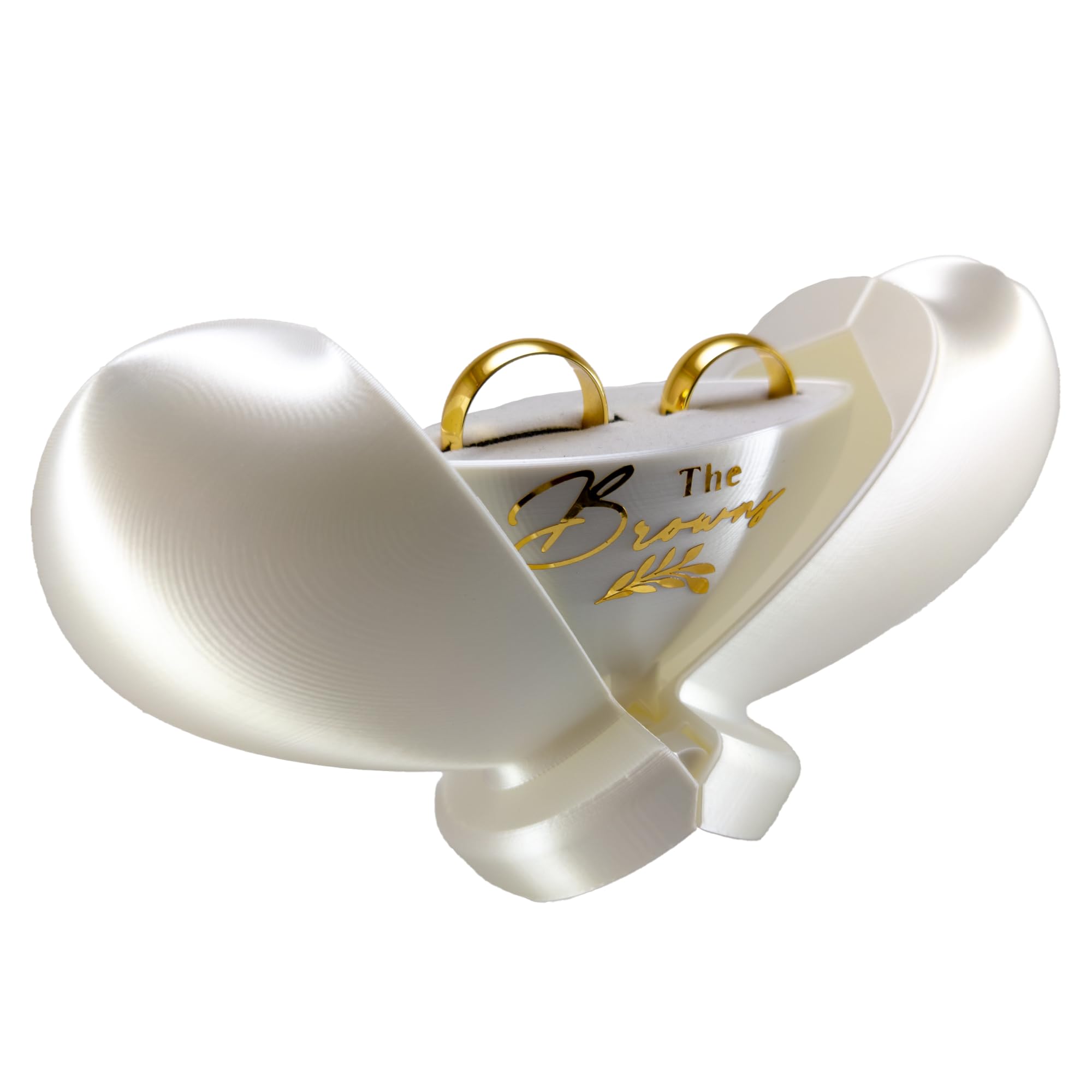 VARLIKIYAZ Engagement Ring Box for Proposal or Wedding Ceremony - Romantic Ring Gift Box - Promise Holder - Ring Bearer Box - See “Custom” Variation