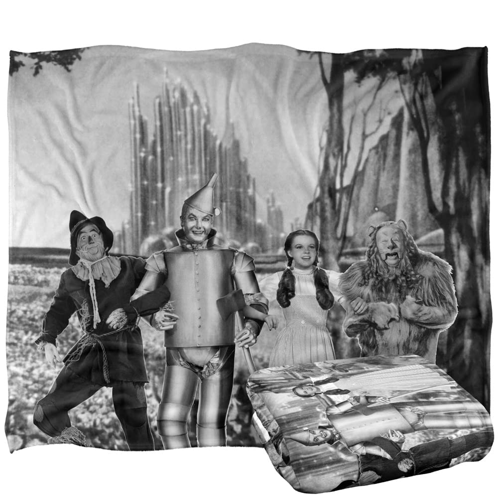 The Wizard of Oz Silky Touch Throw Blanket - Super Soft, 152 x 127 cm - Officially Licensed