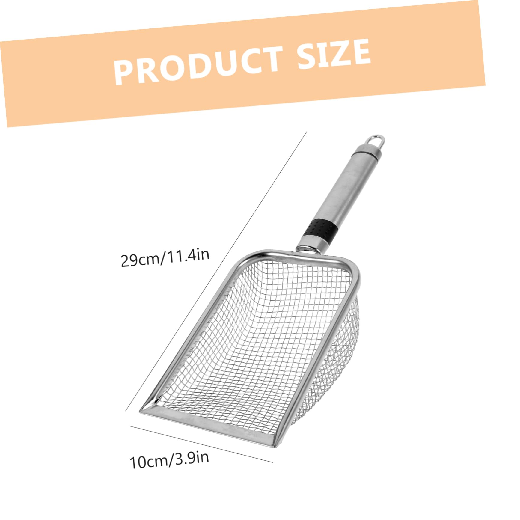 BESPORTBLE Stainless Steel Mesh Shovel Heavy Duty Beach Tool Multi-use Outdoor Shovel