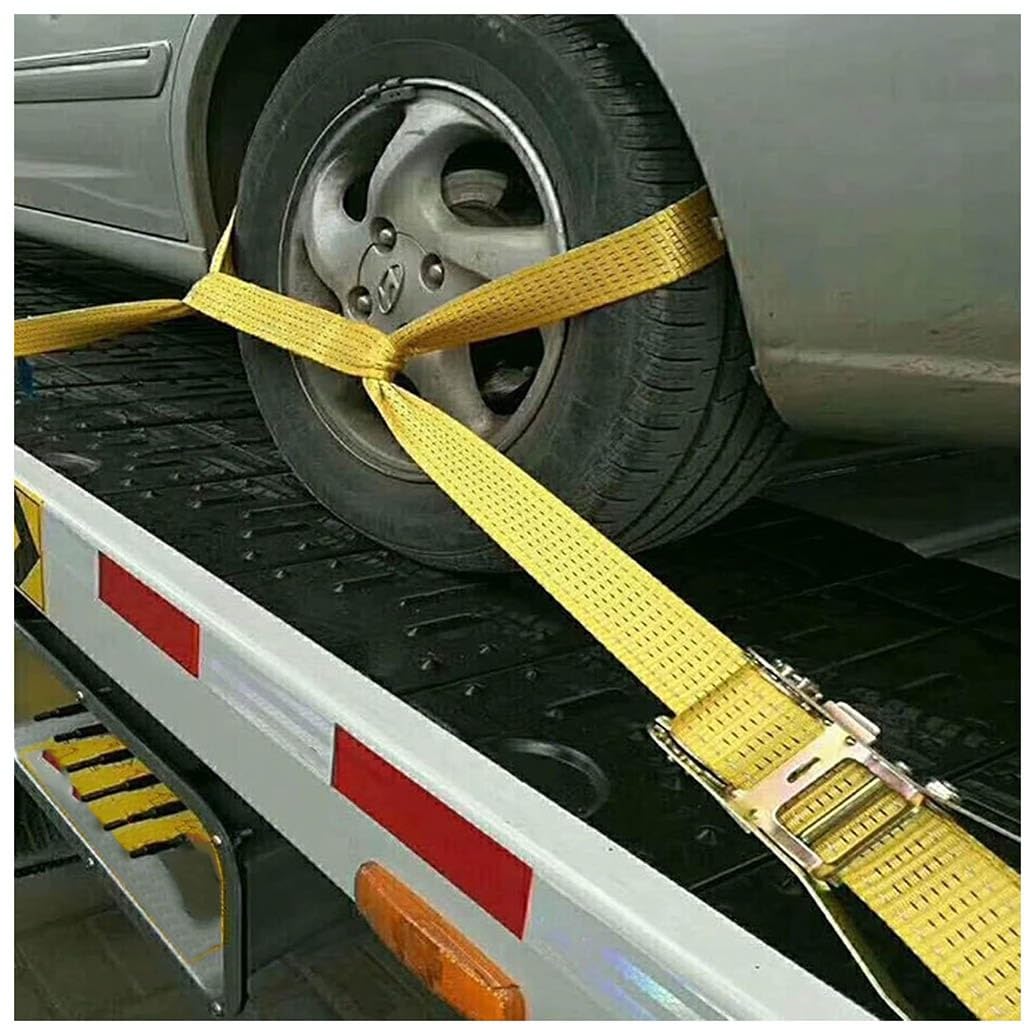 2pcs Cinghie A Cricchetto 50mm Cinghia Di Fissaggio Per Carichi Cinghia Con Cricchetto E Ganci Per Camion Auto Moto Legare Carichi Sicuro Cinghia Per Legare Carichi