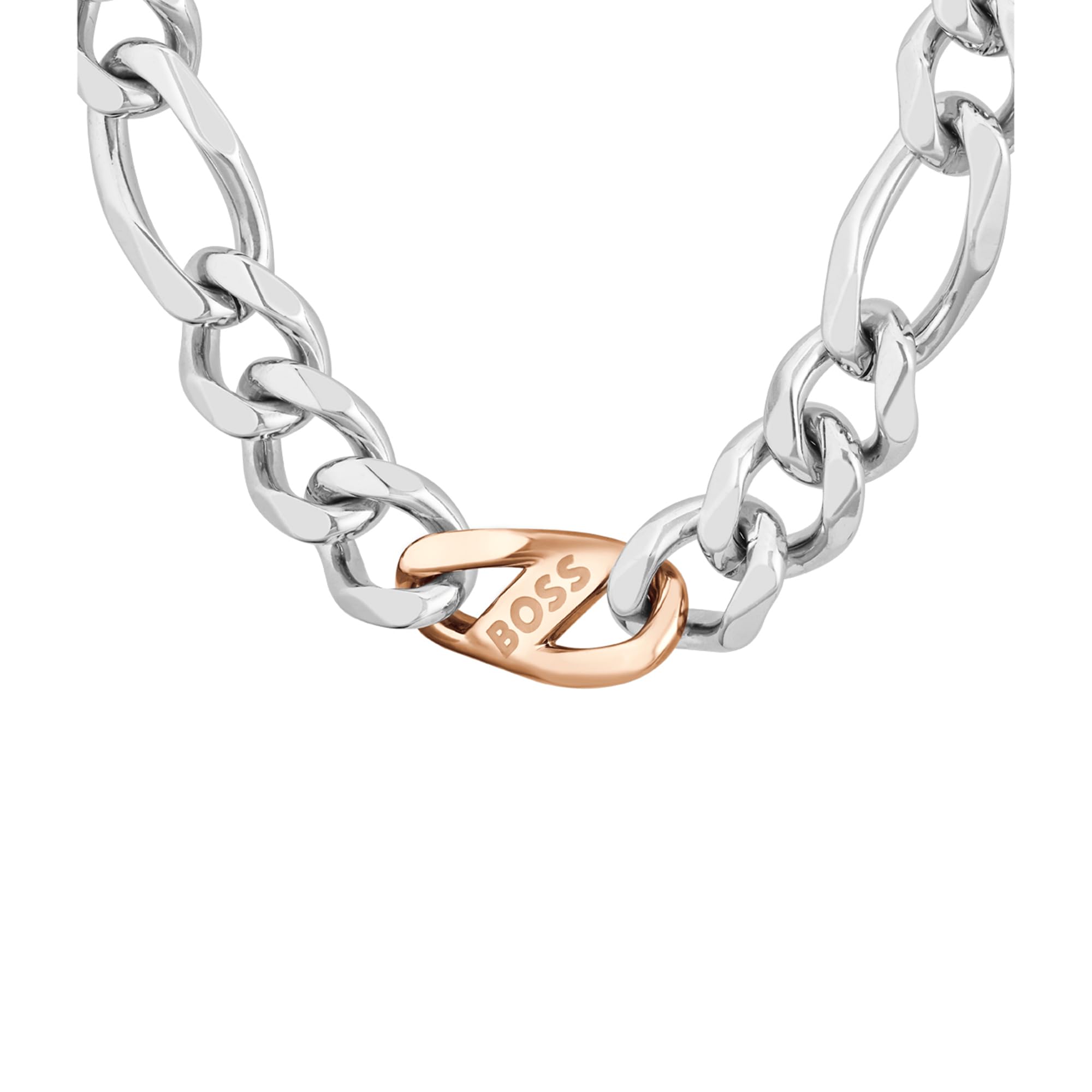 BOSS Jewelry Collana o Bracciale a catena da uomo Collezione RIAN in acciaio inossidabile bicolore