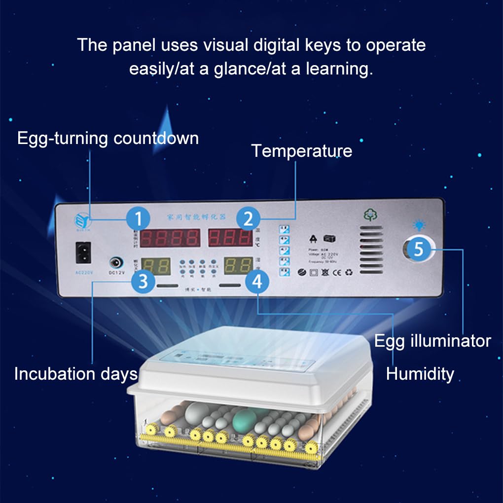 Incubateur automatique à écran couleur LCD pour œufs de volaille. 5